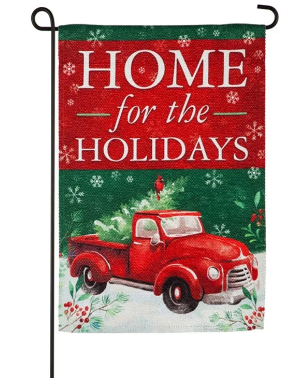 Evergreen Garden Flags - Christmas - Christmas Heritage Red Truck