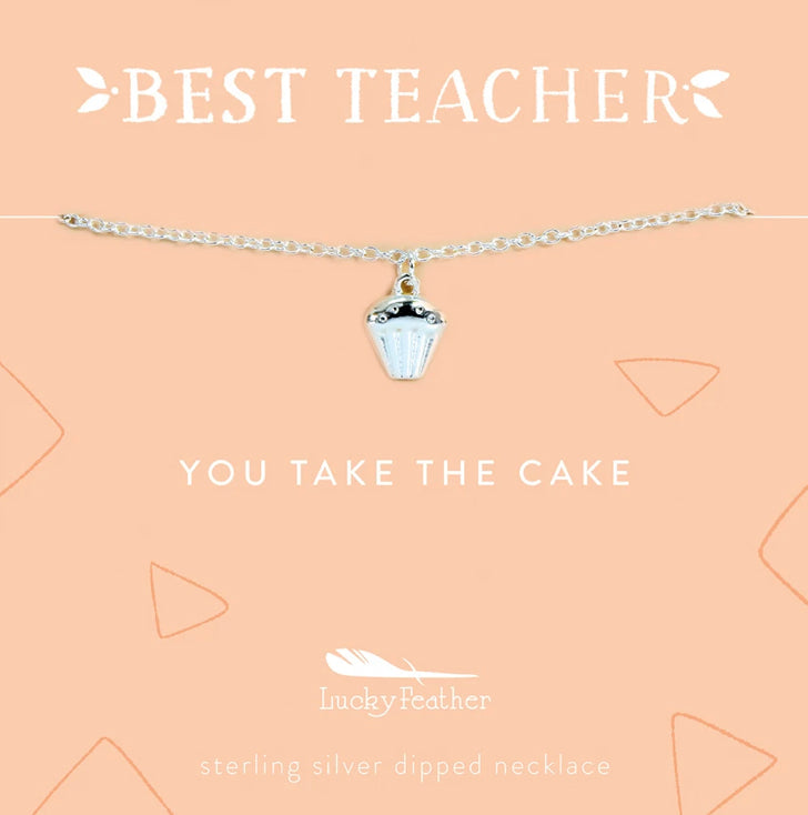 Lucky Feather - Teacher Collection Necklaces - Cupcake