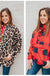 Simply Southern Plaid and Leopard Print Reversible Pullover Jacket