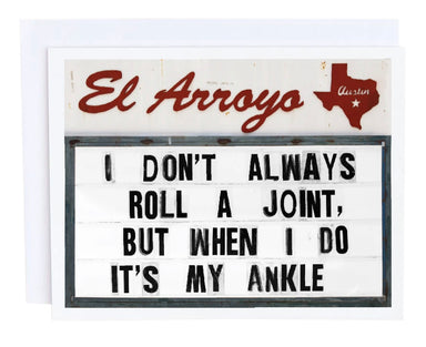 El Arroyo Roll a Joint Greeting Card