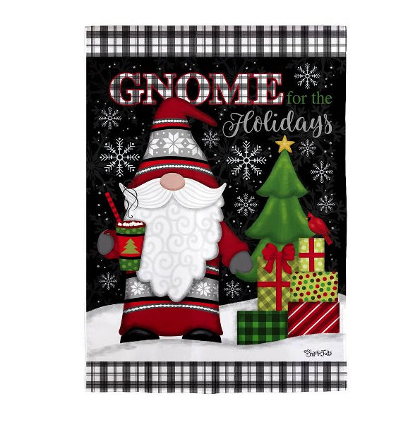 Evergreen Garden Flags - Christmas - Gnome for the Holidays