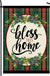 Evergreen Garden Flags - Christmas - Bless This Home Plaid
