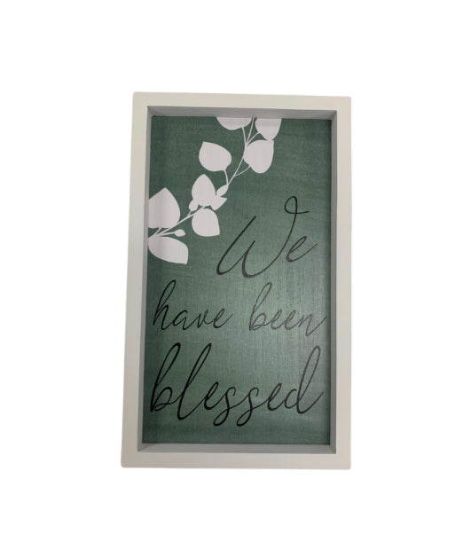 Young's Inc Botanical Design Wall Sign - Blessed