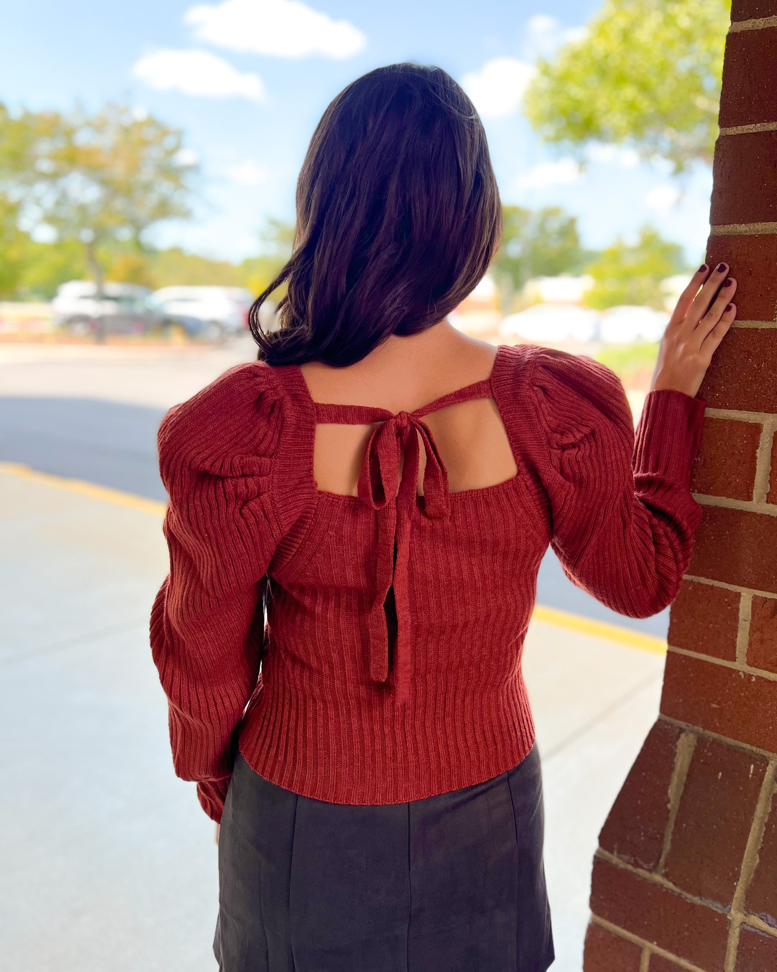FINAL SALE Mindy Sweater - Brick