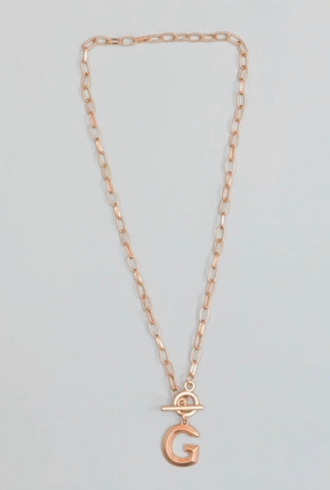 Michelle McDowell Wynonna Initial Necklace - G