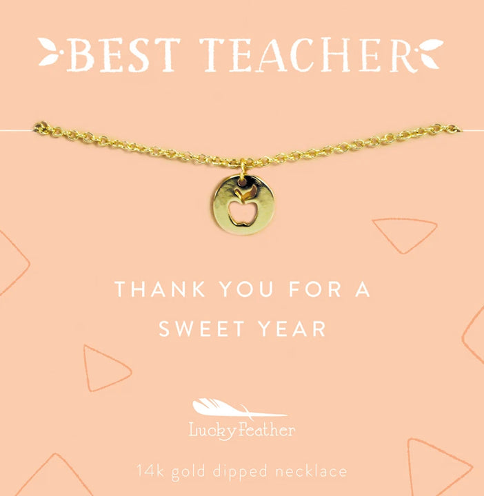 Lucky Feather - Teacher Collection Necklaces - Apple