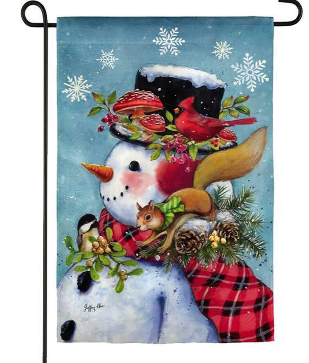 Evergreen Garden Flags - Christmas - Snowman and Friend