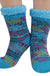 Women's Spacedye Sherpa Lined Socks - Blue