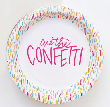 All She Wrote Notes - Cue The Confetti Paper Plates