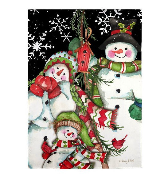 Evergreen Garden Flags - Christmas - Snowman Holiday