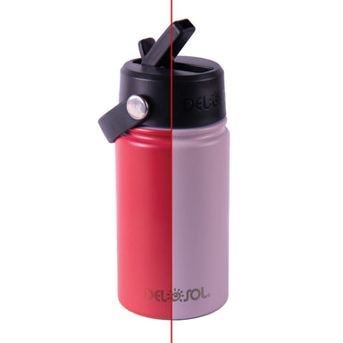 Del Sol Color Changing Water Bottle - 12oz Pink/Lavender