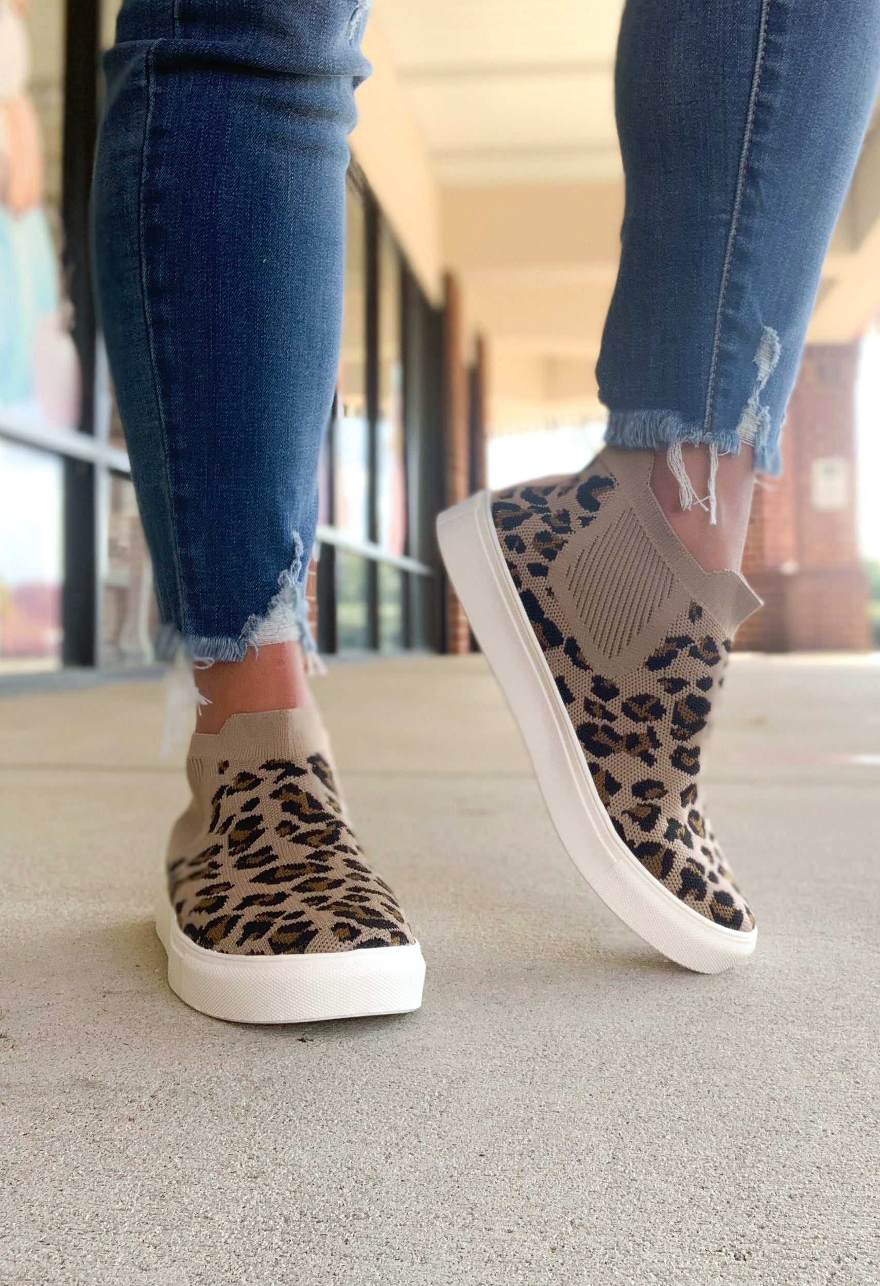 Bess Shoes - Tan Leopard