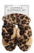Mud Pie Leopard Slipper Mask Set - Tan