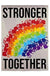 Evergreen Garden Flags - Stronger Together Handprints