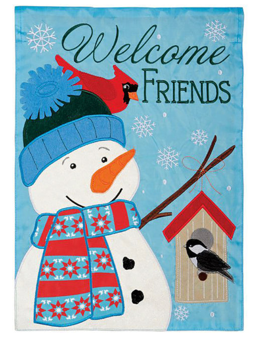 Evergreen Garden Flags - Christmas - Winter Cheer Snowman