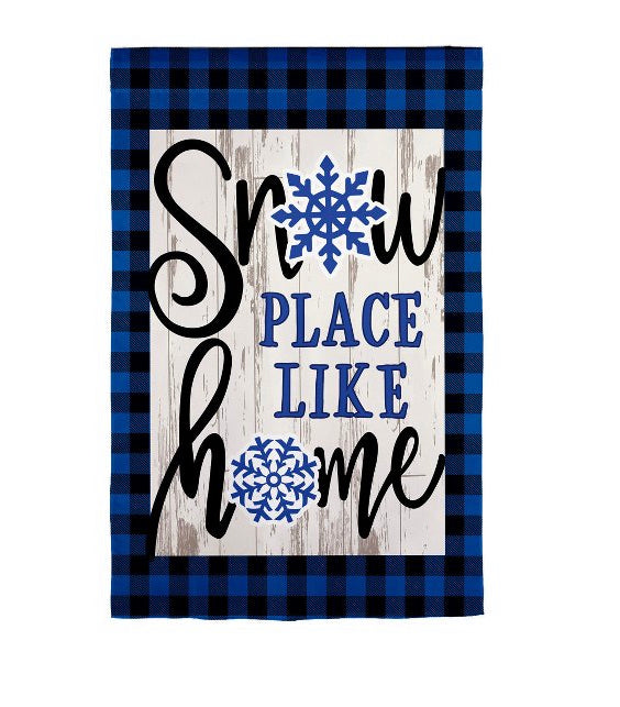Evergreen Garden Flags - Christmas - Snow Place Like Home