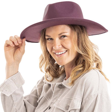 Katydid Felt Wide Brim Hat - Purple
